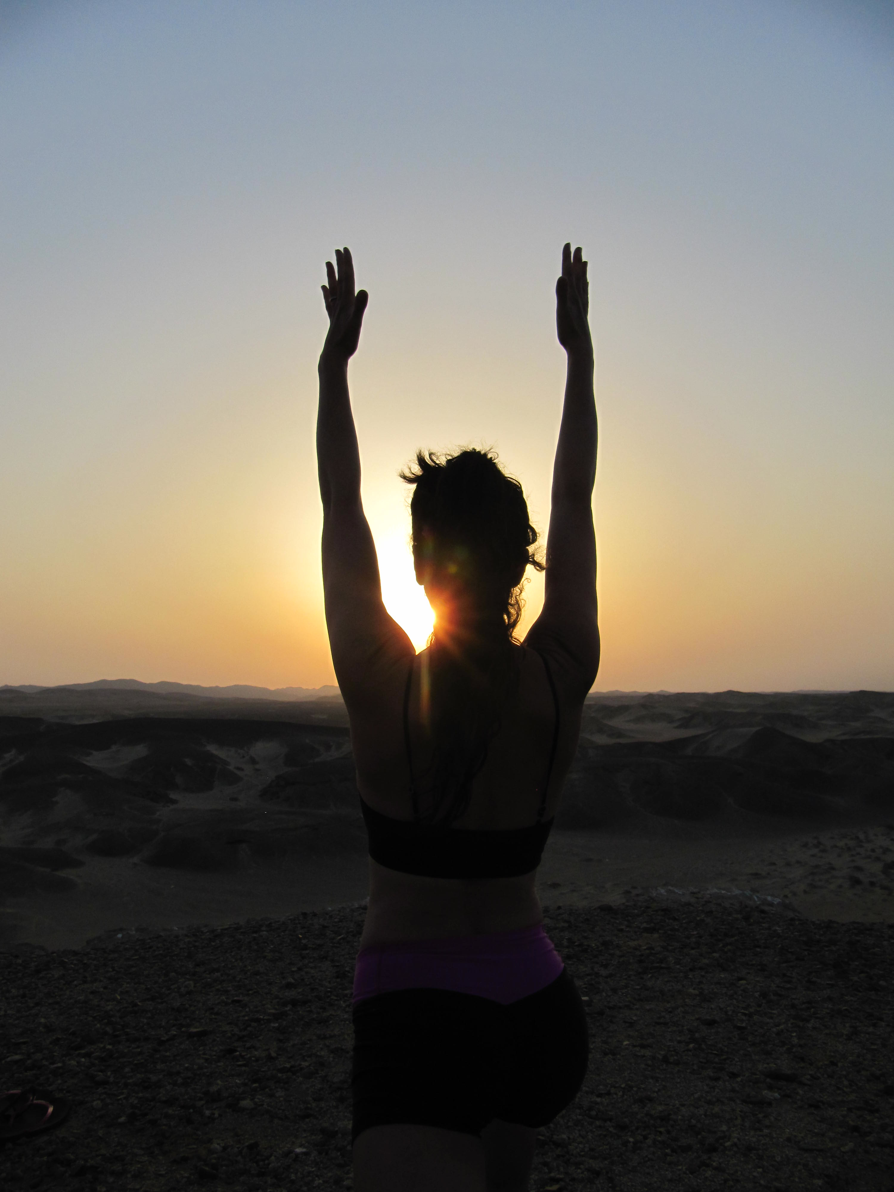 Egypt_posture with sunrise